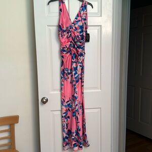 Never been worn beautiful silky summertime maxi dress